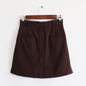 Vintage 90s Women’s Brown Skort